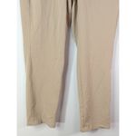 Chico's Travelers Collection Tan Crepe Crop Pants Women's 6R Neutral Stretch Photo 3