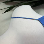 Vintage Y2K My Michelle Blue Glitter Ruched Spaghetti Strap Dress USA L Size L Photo 6