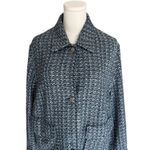 Akris Punto - Tweed Spread Collar Jacket Sz 14 Photo 4