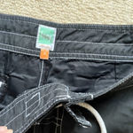 LUCY BLACK WIDE LEG PANTS CROP CAPRI WOMENS SIZE S ATHLETIC RUNNING TIE WAIST Photo 4