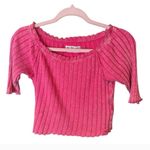 We The Free Meant To Be Ribbed Tee in Pink sz M NWT Photo 2