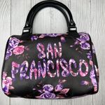 Robin Ruth  Bag San‎ Francisco California Handbag Purse Purple Rose Black Photo 1