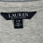 Ralph Lauren Lauren  Black Label Top‎ Womens L Beige Long Sleeve V-Neck Blouse Photo 5