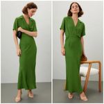 Reformation 💕 PETITES💕 Danika Dress ~ Palm Green Petite Small NWT Photo 8