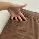 Old Navy Brown Linen Blend High Rise Pull On Shorts L Photo 1