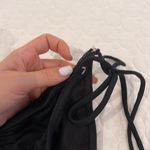 Women XS solid Black custom made bikini bottom side spaghetti straps Photo 3