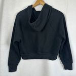 Victoria's Secret Black Quarter Zip Cropped Hoodie & Shorts Set Women Small P Photo 4