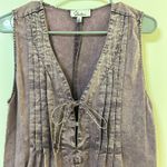 Boutique Denim Romper Purple Size M Photo 3