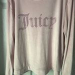 Juicy Couture embellished velour sleep wear top long sleeves crew neck size L Photo 2