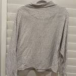 Hackwith Design House Elegant Striped Button Down Shirt White Size M Photo 4