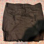 Wax Jean Los Angeles Black Mini Jean Skirt Photo 1