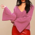 Free People  Damsel Rose Bell Sleeve Sweater Photo 7