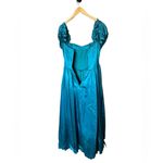 Gunne Sax 1960s Romantic Renaissance Bridal Collection Tooled Satin Dress Photo 5