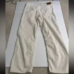 Levi's Premium Ribcage Straight Ankle Corduroy Pants Cream White Size 32 Photo 3