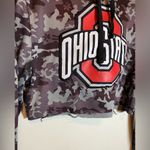 Ohio State Cropped Camo Hoodie Small Black Photo 1