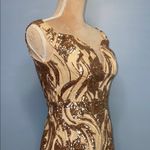 Faeriesty NWT Gold/Champagne Embellished Sequin Gown for Prom Size Small Gold Photo 7