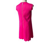 Ted Baker London Fresh Start Swing Mini Dress Pink Scalloped Hem, Sz US 6 Photo 4