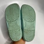 Crocs teal 2 strap slides with holes for gibbets size 8 Photo 5