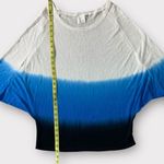 Spellbound Collection Ombré Scoopneck Shrug Blouse Size Medium #218 Blue Photo 1