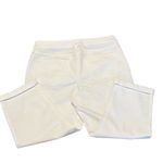 st. john's bay St John’s Bay size 12 white cuffed cropped jeans like new Photo 2