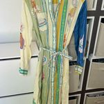 ALEMAIS Elixir Shirt Dress Maxi in Yellow, Green and Blue, New with Tags Yellow Size 4 Photo 4