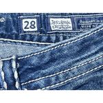 Miss Me  Jeans Womens Size 28 Boot Cut Low Rise Dark Wash Bling Western Cowgirl Photo 5