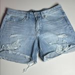  Shorts Women's Size 8 Lucky Brand Ripped Denim Boyfriend Shorts Photo 1