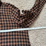 Beach Lunch Lounge Womens Tunic Buffalo Check Plaid Long Sleeve Size XL Photo 7