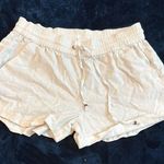 Love Tree Cream Athletic Shorts with Elastic Waistband Photo 0