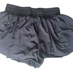 Luogongzi 2 in 1 Flowy Running Shorts Womens Black Training Gym Small Photo 0