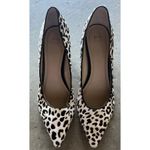 Marc Fisher Cheetah Print Heels Size 9M Block Heel Haircalf Pumps Classic Luxury Photo 2
