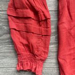 Faherty  Coral Long Sleeve 100% Organic Cotton Flowy Spring Top Size M Summer Photo 3