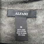 Alfani  Linen Cotton Sage Green Women's Bell Sleeve Open Front Cardigan Sz Medium Photo 1