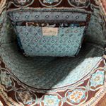 Vera Bradley Java Blue Retired Tote Bag Brown Turquoise Photo 7