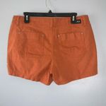 🌸3/$15🌸 Beau Dawson Burnt Orange Linen Cotton Blend Loose Fit Shorts Pockets 12P Photo 1
