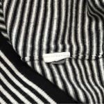 Kate Spade  Women’s Sz M Black White Stripe  Rosette Floral Button Front Cardigan Photo 10