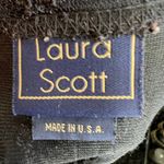 Laura Scott Vintage Black Lace Cardigan Sweater Y2K Gothic Whimsigoth Fairy Grunge Large Photo 2