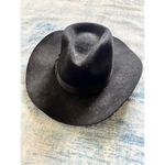 Black 100% Wool Felt Cowboy Rancher Hat Photo 5