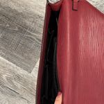 Rebecca Minkoff Burgundy textured leather Paris Clutch with gold-tone hardware! Photo 6