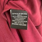 Burgundy 3/4 Sleeve Blouse V Photo 6