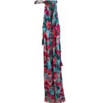 Adrianna Papell  Floral Halter Mermaid Gown Dress US 2 Wedding Guest Whimsical Photo 5