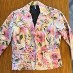 Vintage, “Tempted”, Corduroy Pink Floral Women's Blazer Photo 0