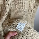 Beige Heavy Cable Knitt Cardigan Size Small Photo 7