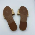 J. Crew Factory pearl slides sandals size‎ 8 READ summer beach cruise wedding Tan Photo 3