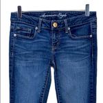 American Eagle  Women's Medium Wash Low Rise Skinny Stretch Jeans AEO Size 4 Photo 2