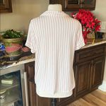 Stars Above Pink Striped Collared Pajama Top So Comfy Photo 3
