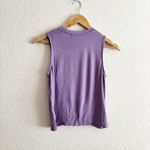 Obsessive Love Floral Graphic Purple Tank Top Photo 1