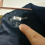 CATHERINE DEANE Navy Oralia Cap Sleeves Square Neckline Sheath Mini Dress Size 4 Photo 8