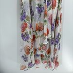 Calvin Klein  floral white Hydrangea High-Low wedding guest dinner Maxi Dress 6 Photo 6