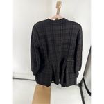 Alfani  Black on Black Stripped Grid Jacket Women’s Plus Size 18W NWT Photo 7